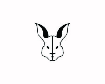 Rabbit template vector icon illustration designのイラスト素材