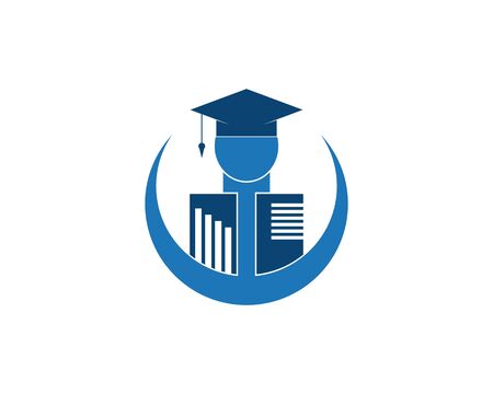 Education Logo Template vector icon illustration designのイラスト素材