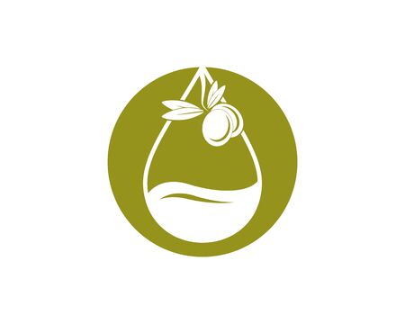 olive icon vector illustration design templateのイラスト素材