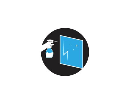 Cleaning service icon and symbol vector illustrationのイラスト素材