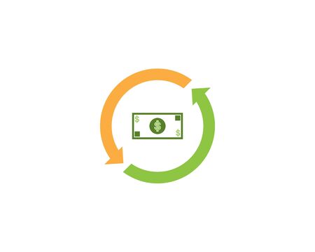 Dollars icon and symbol vector templateのイラスト素材