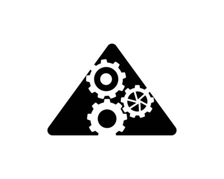Gear icon and symbol industry vector illustrationのイラスト素材
