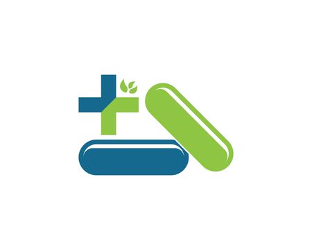 Capsule health medical icon and symbol templateのイラスト素材