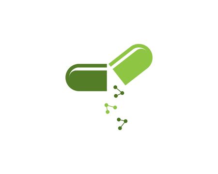 Capsule health medical icon and symbol templateのイラスト素材