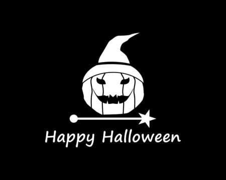 Happy halloween scary stock vector illustration backgroundのイラスト素材