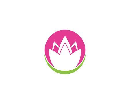 Lotus flower icon and symbol vector illustrationのイラスト素材