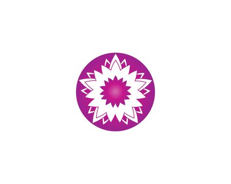 Lotus flower icon and symbol vector illustrationのイラスト素材