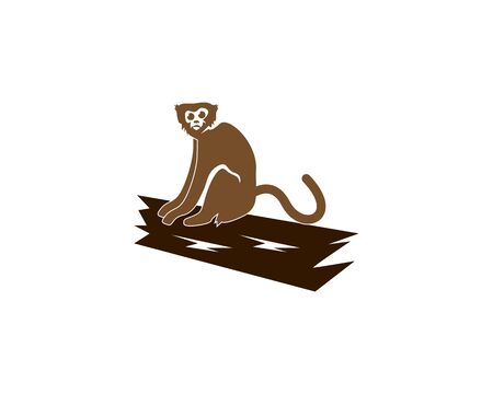 Monkey icon logo design vector illustration