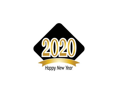 Happy new year icon and symbol templateのイラスト素材