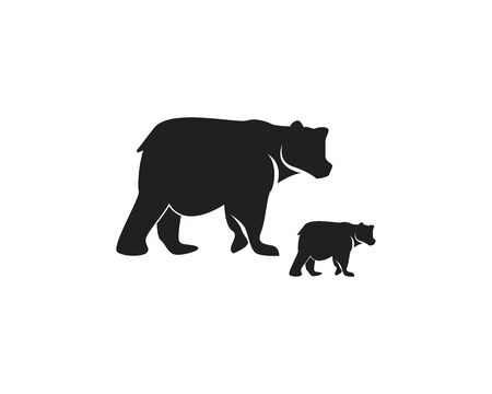 Bear icon and symbol vector illustrationのイラスト素材