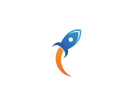 Rocket icon logo vector design illustrationのイラスト素材