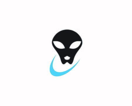 Alien head icon and symbol vector illustrationのイラスト素材
