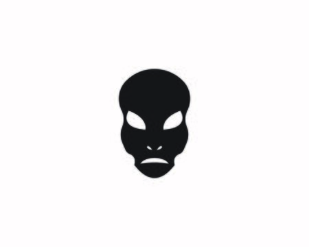 Alien head icon and symbol vector illustrationのイラスト素材