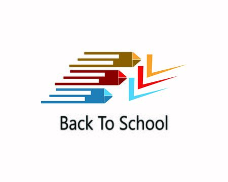 Back to school icon and symbol vector illustrationのイラスト素材