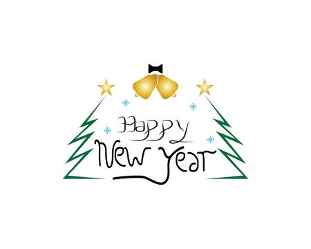 Happy new year icon and symbol templateのイラスト素材