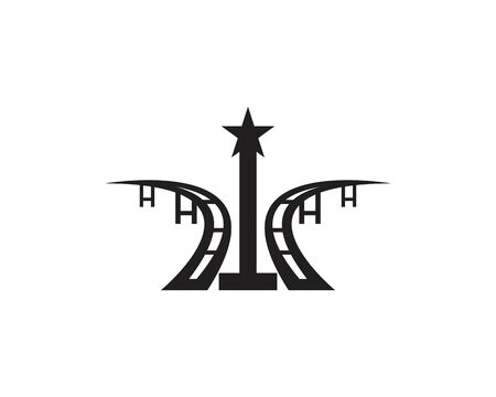 Bridge design vector templateのイラスト素材