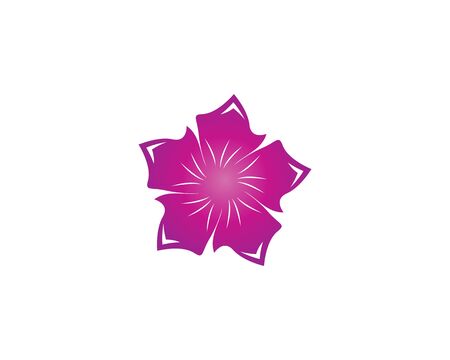 Plumeria flower beauty logo vector illustrationのイラスト素材