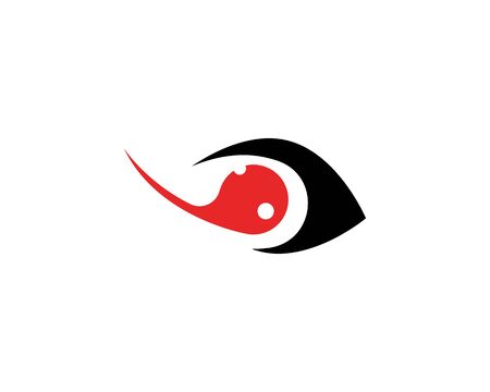 Eye visual logo vector illustrationのイラスト素材