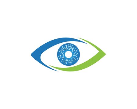 Eye visual logo vector illustrationのイラスト素材