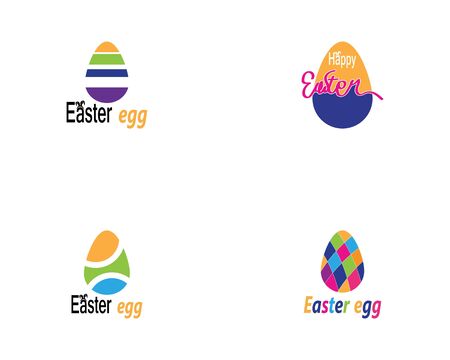 Easter egg icon and symbol vector templateのイラスト素材