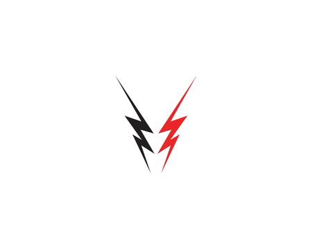 Lightning flash icon logo vectorのイラスト素材