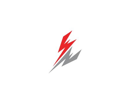 Lightning flash icon logo vectorのイラスト素材