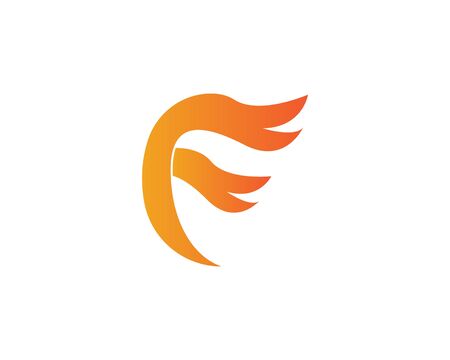 F Letter vector icon illustration designのイラスト素材