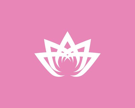 Lotus flower beauty image template illustrationのイラスト素材