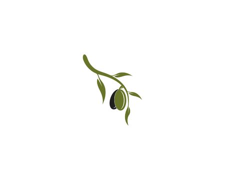 Olive logo template vector illustration flat designのイラスト素材