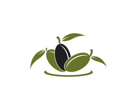 Olive logo template vector illustration flat designのイラスト素材