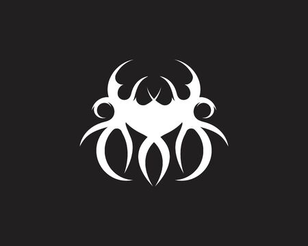 Black tribal tattoo abstract background symbolのイラスト素材