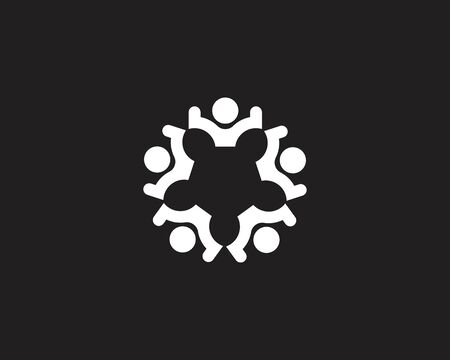 Community, network and social icon design templateのイラスト素材