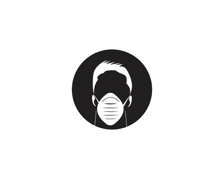 Face masks human image vector illustrationのイラスト素材