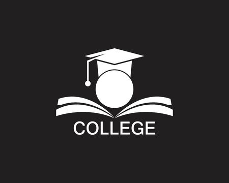 College icon and symbol templateのイラスト素材