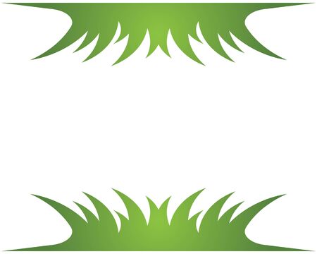 Grass logo template vector illustrationのイラスト素材