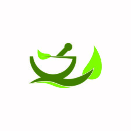 Herbal pharmacy icon and symbol templateのイラスト素材