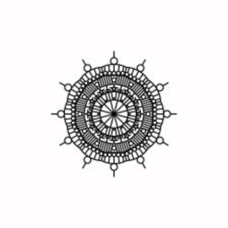 Mandala logo design vector templateのイラスト素材