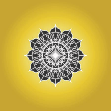 Mandala logo design vector templateのイラスト素材