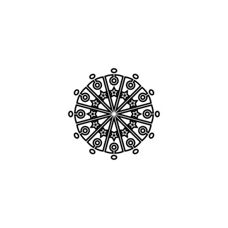 Mandala logo design vector templateのイラスト素材