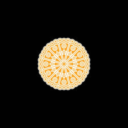 Mandala logo design vector template のイラスト素材