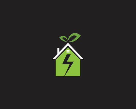 Solar logo energy icon vector designのイラスト素材