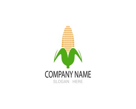 Corn industry logo vector templateのイラスト素材
