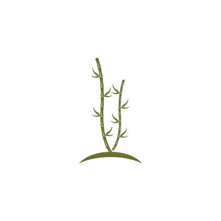 Bamboo Logo Template vector icon illustration designのイラスト素材