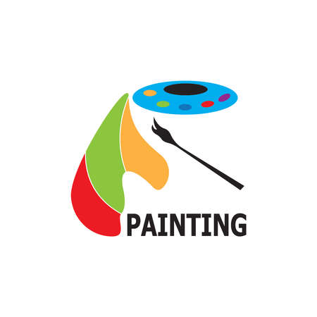 Painting  Template vector icon illustration designのイラスト素材