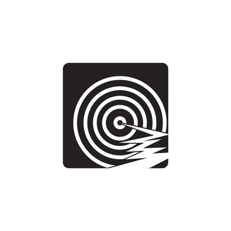 Earthquake disaster logo vector templateのイラスト素材
