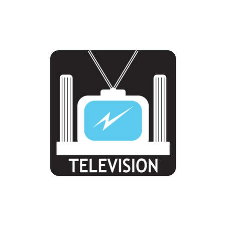 TV , LCD, LED, monitor icon vector illustration design logoのイラスト素材