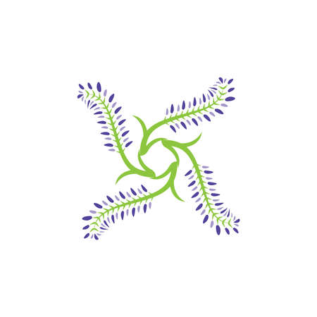 Lavender icon and symbol vector template illustrationのイラスト素材