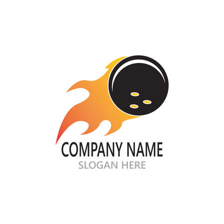 Bowling logo stock vector sport template illustrationのイラスト素材