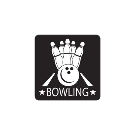Bowling logo stock vector sport template illustrationのイラスト素材