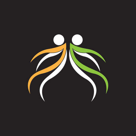 Health people life logo vector illustrationのイラスト素材